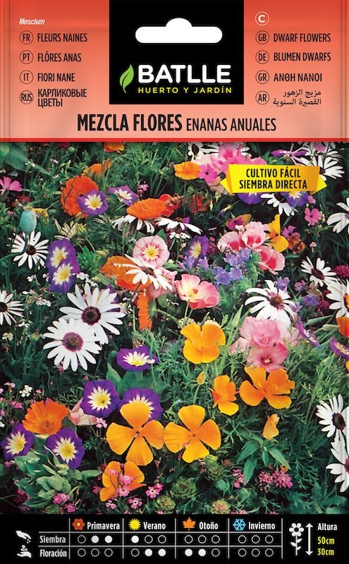 SOBRE BTLL MEZCLA FLORES ENANAS ANUALES